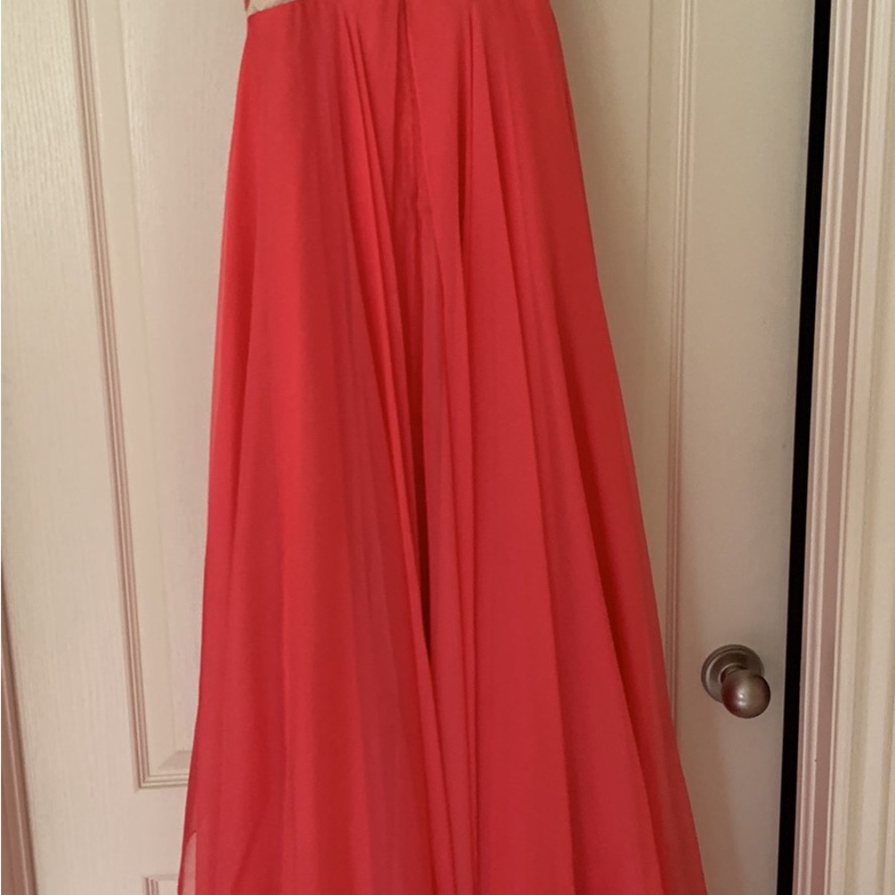 Sherri Hill Coral Dress - Picture 4 of 6